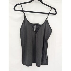 Flora Nikrooz Camisole Tank Womens Small Black Lace Adjustable Strap Top
